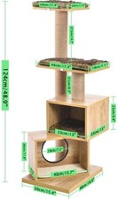 Moderner kratzbaum holzelement gebraucht kaufen  Strausberg-Umland