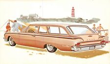 CARTÃO POSTAL ANTIGO AUTOMÁTICO, 1960 FORD STATION WAGON, VINTAGE (##208) comprar usado  Enviando para Brazil