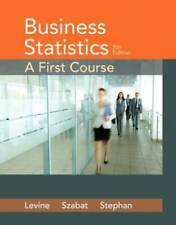 Business statistics first for sale  Montgomery
