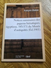 Notices sommaires papyrus d'occasion  Grans