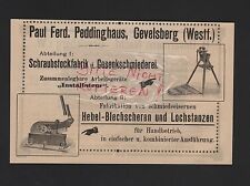 Gevelsberg werbung 1909 gebraucht kaufen  Leipzig