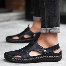 Mens leather summer for sale  SMETHWICK