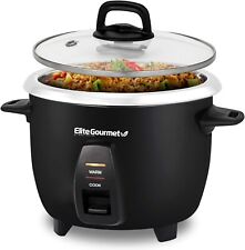 Panela elétrica de arroz Elite Gourmet com panela interna de aço inoxidável 10 xícaras cozidas comprar usado  Enviando para Brazil
