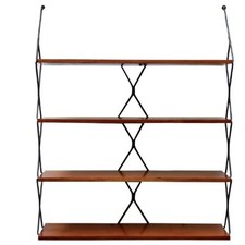 Vintage wall bookcase d'occasion  Expédié en Belgium