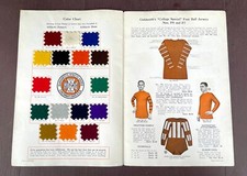 Catálogo de uniformes de futebol SENSATIONAL 1924 ourives com amostras de tecido comprar usado  Enviando para Brazil