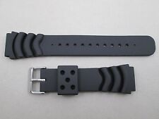 Pulseira de relógio de borracha PU poliuretano mergulho ventilação onda de ressalto 22 mm compatível com Seiko Z-22 comprar usado  Enviando para Brazil