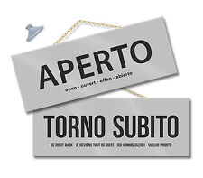 Cartello aperto torno usato  Acate