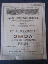 Ancienne brochure olida d'occasion  Saint-Éloy-les-Mines