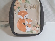 Nova Mochila BE WILD com Zíper Raposa Mãe Bebê Floral Crianças Meninas Escola comprar usado  Enviando para Brazil