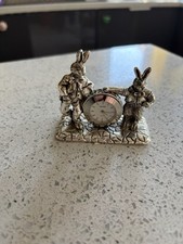 White metal clock for sale  SWINDON