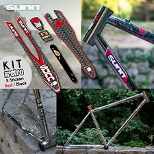 Equipo Decoración Sunn Bicicleta de Montaña Vintage Neo Retro Redblack Pegatinas comprar usado  Enviando para Brazil