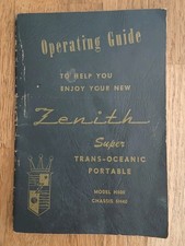Operating guide 1950s for sale  SOUTHAMPTON