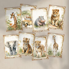 Safari animals card for sale  TORQUAY