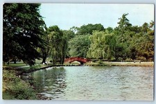 Cartão postal ponte rústica lago artificial italiano Harrisburg Pensilvânia PA c1950 comprar usado  Enviando para Brazil