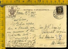 Cartolina militare savoia usato  Italia