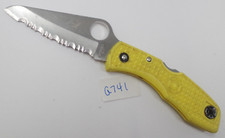Yellow spyderco salt for sale  Montgomery