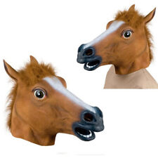 1x Máscara de Cabeça de Cavalo Marrom Adulto Festa de Halloween Animal Fantasia Novidade Fantasia Prop comprar usado  Enviando para Brazil
