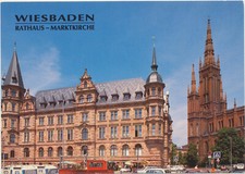 Wiesbaden rathaus marktkirche gebraucht kaufen  Marburg