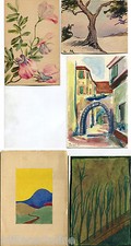 Disegno acquarelli tempera usato  Roma