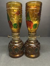 Vintage amber stained for sale  Hayti