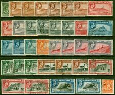 Gibraltar 1938-51 Conjunto Estendido de 32 SG121-131 Todos os Perfs, Tons e Wmks Fine... comprar usado  Enviando para Brazil