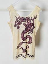 Regata Jean Paul Gaultier FEMME Tattoo Power Net Bege Tamanho 40 Usada comprar usado  Enviando para Brazil