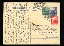 Intero postale repubblica usato  Acireale