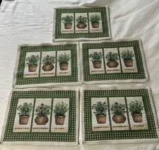 Herb placemats vintage for sale  Middlesex
