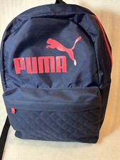 Usado, Mochila PUMA azul marinho e rosa quente bolsa de livro escolar estudantil 13 x 16 x 8 polegadas comprar usado  Enviando para Brazil