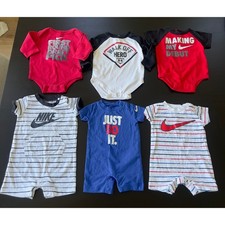 Lote infantil Nike Baby Bodysuit Bundle Set 0-3M Just Do It vermelho branco azul preto comprar usado  Enviando para Brazil