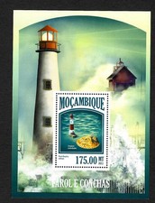 Mocambique 2013: Farol e conchas, Leuchtturm und Muscheln, postfrisch comprar usado  Enviando para Brazil