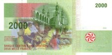 Comores billet 2000 d'occasion  Lésigny