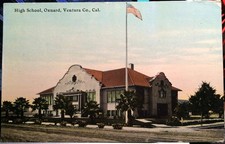 OXNARD, CALIFÓRNIA, Cartão Postal 1917 Condado de Ventura, Ensino Médio, Cena de Rua comprar usado  Enviando para Brazil