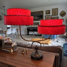 lamp red black for sale  Heath