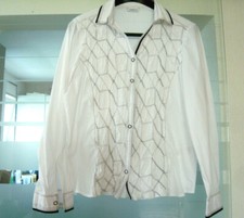 Bluse weiß schwarz gebraucht kaufen  Mühlheim