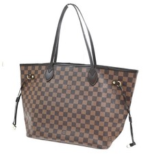 Bolsa de ombro Louis Vuitton Neverfull MM couro Damier Plane BN N41358 20EF486 comprar usado  Enviando para Brazil