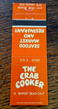 Vintage matchbook crab for sale  Auburn