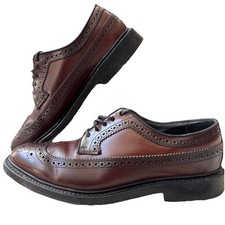 Sapatos sociais masculinos vintage Bostonian genuíno Cordovan Longwings feitos em banco de couro 7,5 comprar usado  Enviando para Brazil