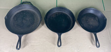 Conjunto de três panelas vintage de ferro fundido, usado comprar usado  Enviando para Brazil