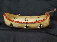 Usado, ARTE POPULAR VINTAGE FEITA À MÃO NATIVA AMERICANA ÍNDIA REMO CANOA METAL 7" comprar usado  Enviando para Brazil