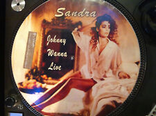 SANDRA - JOHNNY WANNA LIVE 12" PICTURE DISC LP ITALO DISCO ULTRA RARE GERMANY comprar usado  Enviando para Brazil