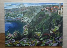 Dipinto moderno lago usato  Roma