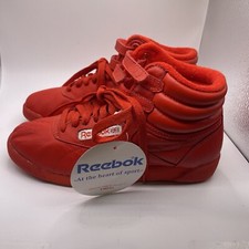 Tênis Reebok Freestyle Feminino Hi Top Vermelho Tamanho 6 Clássico Antigo comprar usado  Enviando para Brazil