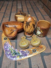 Lote de recuerdos de viaje de madera vintage Costa Rica Nicaragua y más segunda mano  Embacar hacia Mexico