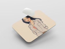 Używany, Podkładka pod mysz Urocza dziewczyna z anime, lekko rozpięta koszula, na sprzedaż Używany, Podkładka pod mysz Urocza dziewczyna z anime, lekko rozpięta koszula, na sprzedaż  PL