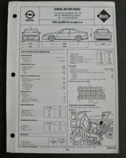Fiche technique automobile d'occasion  France