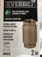 Everbilt brass check for sale  Red Bluff