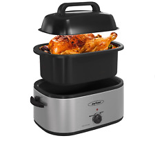 Forno torrador elétrico Sunvivi 26-Qt 30 lb com tampa auto-desgastável visível, panela, rack comprar usado  Enviando para Brazil