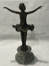Escultura de bronze alta bailarina dançarina TuTu dança menina estátua estatueta dança comprar usado  Enviando para Brazil