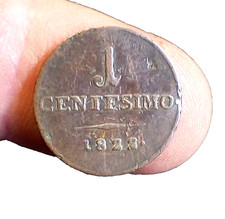 Moneta centesimo 1822 usato  Albenga